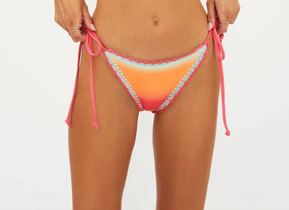 NEW BEACH RIOT soleil bottom bikini in guava jelly